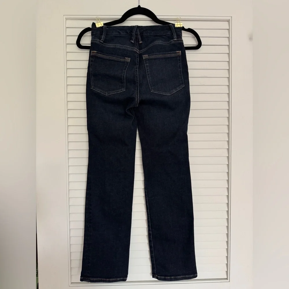 Good American Stretchy Classic Dark Blue Women's Jeans size 00-4 - Picture 2 of 4